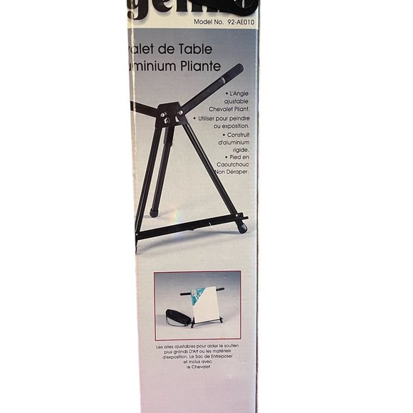 Martin Angelina Table-Top Metal Easel, 22" x 14" W x 14" D, Black - Picture 5 of 8